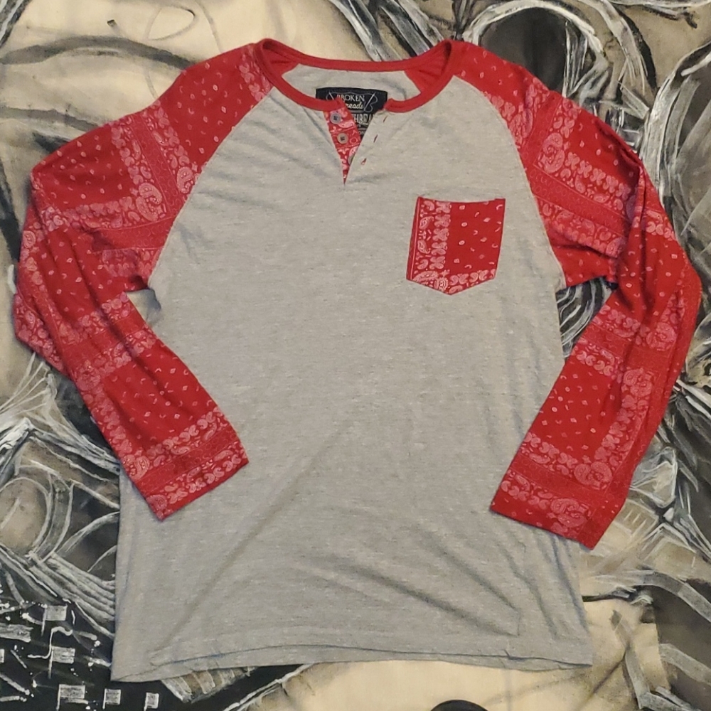 Broken Threads mens long sleeve tee